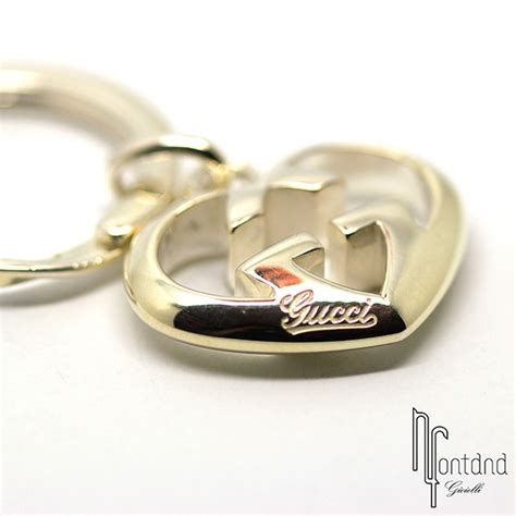 portachiavi argento gucci cuore|Portachiavi .